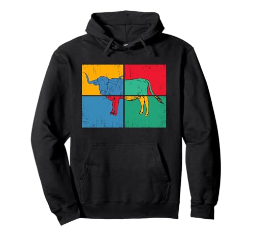 Künstlerischer Longhorn Cow Lover für Herren Bunte Longhorn Cow Pullover Hoodie Künstlerischer Longhorn Cow Lover für Herren Bunte Longhorn Cow Pullover Hoodie von Longhorn Gifts For Men & Women