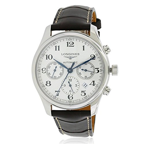 Longines Chronograph Automatisch Meister Silber Herren Uhr Zifferblatt von Longines
