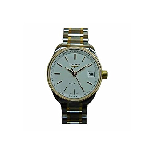 Longines Damen-Armbanduhr Armband Edelstahl Goldgelb Automatik Zifferblatt Weiß Analog L21285127 von Longines
