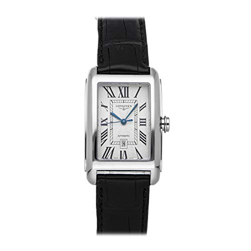 Longines Dolce Vita Mechanische Automatik Herrenuhr Mit Silbernem Zifferblatt L5.757.4.71.0 (Gebrauchtzertifikat, Schwarz) von Longines