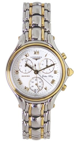 Longines GOLDEN WING 5 STERNE CHRONO STAHL UND GOLD, Armband von Longines