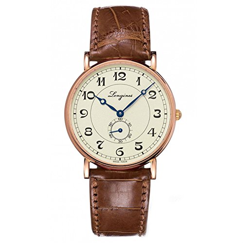 Longines Heritage Automatic 18kt Rose Gold Mens Strap Watch L4.785.8.73.2 von Longines