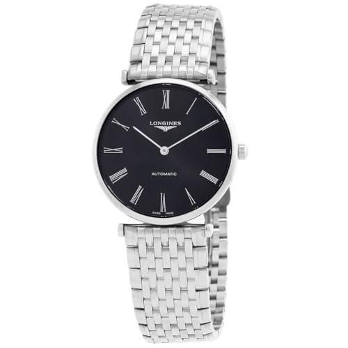 Longines La Grande Herren-Armbanduhr L4.918.4.51.6 Automatik schwarzes Zifferblatt von Longines