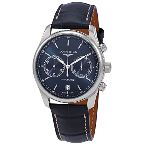 Longines Master Chronograph Herren-Armbanduhr, automatisches blaues Zifferblatt, L2.629.4.92.0 von Longines