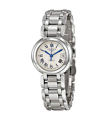 Longines Damen Automatik PrimaLuna L8.111.4.71.6, Silber / Blau, 26.5 mm, Wasserdicht bis 30 m von Longines