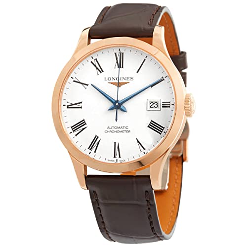 Longines Record automatische weiße matte Zifferblatt Unisex Uhr L2.820.8.11.2 von Longines