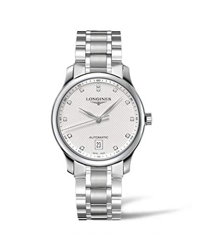 New Longines Master Collection Herren-Armbanduhr Automatik mit Diamant Marker Transparent Case Rückseite von Longines