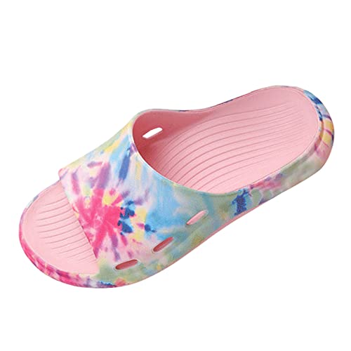 Badeschuhe Damen Cozislides Original Slippers Leopard Wolken Slipper Cloudyzz Schlappen Super Weiche Airfloppy Hausschuhe rutschfeste Pantoletten Badelatschen Offener Zehentranner Sommer Flip Flops von Longra