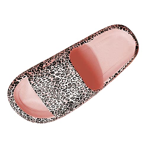 Badeschuhe Damen Cozislides Original Slippers Leopard Wolken Slipper Cloudyzz Schlappen Super Weiche Airfloppy Hausschuhe rutschfeste Pantoletten Badelatschen Offener Zehentranner Sommer Flip Flops von Longra