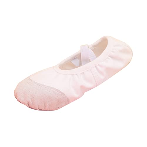 Ballettschuhe Mädchen Balettschlappen Kinder Ballerina Mädchen Charlie Geteilte Ledersohle Ballettschläppchen Ballett Schlappen Ballet Shoes Trainings Tanzschuhe Gymnastikschuhe Yogaschuhe von Longra