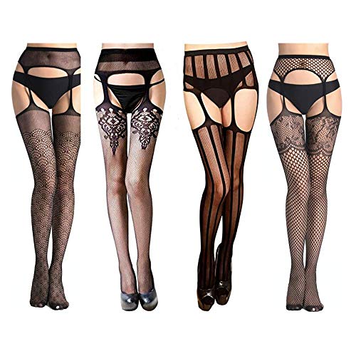 Longsing Damen Strümpfe Reizvolle strapsstrümpfe für Strümpfe Oberschenkelhohe Strümpfe Sexy Netz Strumpfhosen Spitze Strumpfwaren Transparent 4 Paare Longsing Damen Strümpfe Reizvolle strapsstrümpfe für Strümpfe Oberschenkelhohe Strümpfe Sexy Netz Strumpfhosen Spitze Strumpfwaren Transparent 4 Paare von Longsing