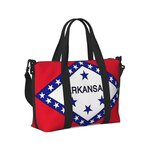 Arkansas Reisetasche mit Staatsflaggen-Druck, tragbare Schultertasche, Wochenendtasche, Übernachtungstasche für Yoga, Fitnessstudio, Reisen Arkansas Reisetasche mit Staatsflaggen-Druck, tragbare Schultertasche, Wochenendtasche, Übernachtungstasche für Yoga, Fitnessstudio, Reisen von Longzehao