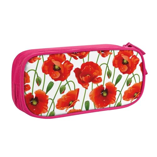 LONGZEHAO Federmäppchen mit großem Fassungsvermögen, Blumendruck, doppellagiger Reißverschluss, Make-up-Tasche, Organizer LONGZEHAO Federmäppchen mit großem Fassungsvermögen, Blumendruck, doppellagiger Reißverschluss, Make-up-Tasche, Organizer von Longzehao