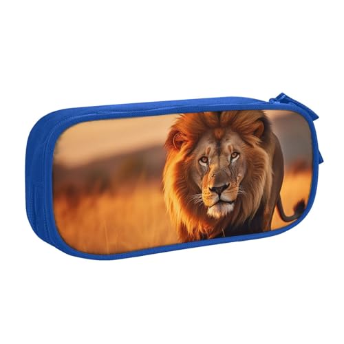 LONGZEHAO Federmäppchen mit großem Fassungsvermögen, Motiv: afrikanische Tiere, doppellagiger Reißverschluss, Make-up-Tasche, Organizer LONGZEHAO Federmäppchen mit großem Fassungsvermögen, Motiv: afrikanische Tiere, doppellagiger Reißverschluss, Make-up-Tasche, Organizer von Longzehao
