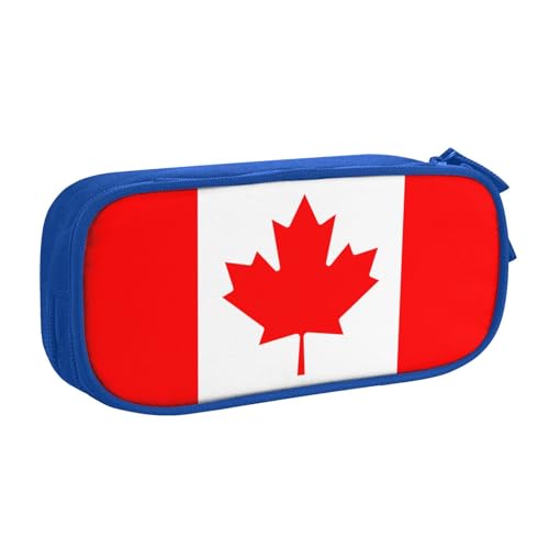 LONGZEHAO Federmäppchen mit großem Fassungsvermögen, Motiv: kanadische Flagge, doppellagiger Reißverschluss, Make-up-Tasche, Organizer LONGZEHAO Federmäppchen mit großem Fassungsvermögen, Motiv: kanadische Flagge, doppellagiger Reißverschluss, Make-up-Tasche, Organizer von Longzehao