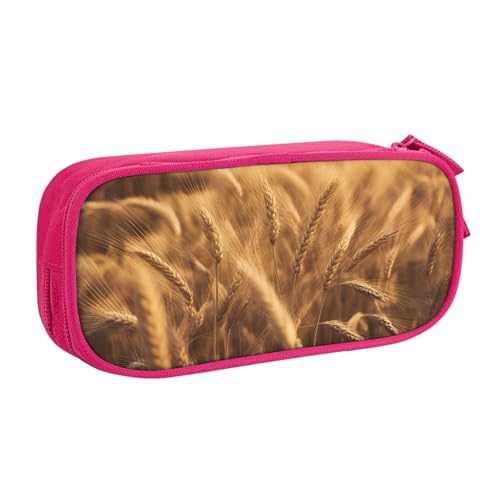 LONGZEHAO Federmäppchen mit großem Fassungsvermögen, Weizenfelddruck, doppellagiger Reißverschluss, Federmäppchen, Make-up-Tasche LONGZEHAO Federmäppchen mit großem Fassungsvermögen, Weizenfelddruck, doppellagiger Reißverschluss, Federmäppchen, Make-up-Tasche von Longzehao