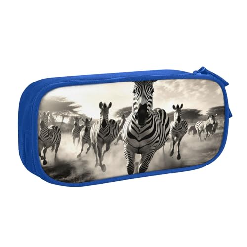 LONGZEHAO Federmäppchen mit großem Fassungsvermögen, Zebra2-Druck, doppellagiger Reißverschluss, Federmäppchen, Make-up-Tasche LONGZEHAO Federmäppchen mit großem Fassungsvermögen, Zebra2-Druck, doppellagiger Reißverschluss, Federmäppchen, Make-up-Tasche von Longzehao