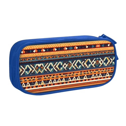 LONGZEHAO Federmäppchen mit großem Fassungsvermögen, afrikanisches Nationalmuster, doppellagiger Reißverschluss, Make-up-Tasche, Organizer LONGZEHAO Federmäppchen mit großem Fassungsvermögen, afrikanisches Nationalmuster, doppellagiger Reißverschluss, Make-up-Tasche, Organizer von Longzehao