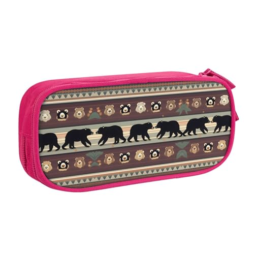 LONGZEHAO Federmäppchen mit großem Fassungsvermögen, doppellagiger Reißverschluss, Make-up-Tasche, Organizer von Longzehao