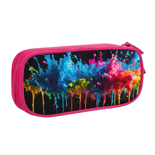 LONGZEHAO Federmäppchen mit großem Fassungsvermögen, doppelschichtiger Reißverschluss, Make-up-Tasche, Organizer von Longzehao