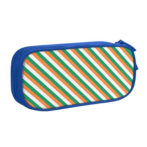 LONGZEHAO Federmäppchen mit großem Fassungsvermögen, irische Flagge, doppellagiger Reißverschluss, Make-up-Tasche, Organizer LONGZEHAO Federmäppchen mit großem Fassungsvermögen, irische Flagge, doppellagiger Reißverschluss, Make-up-Tasche, Organizer von Longzehao