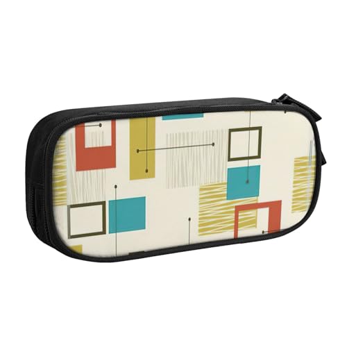 LONGZEHAO Federmäppchen mit großem Fassungsvermögen, modernes Design, doppellagiger Reißverschluss, Make-up-Tasche von Longzehao
