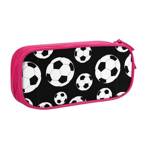 Longzehao Federmäppchen mit großem Fassungsvermögen, schwarzer Druck, doppellagiger Reißverschluss, Make-up-Tasche, Organizer von Longzehao