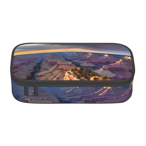 Longzehao Große Kapazität Fach Beauty Grand Canyon 1 Print Etui Aufbewahrungstasche für Bürobedarf, Schwarz, One Size, Art Deco, blacks, One size, Art Deco von Longzehao