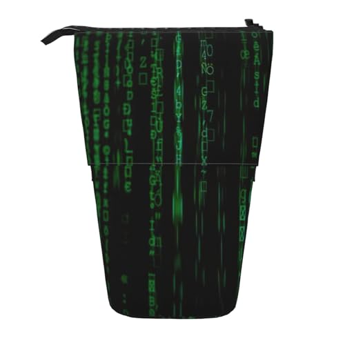 Longzehao Hacker Era Print Teleskop Bleistift Tasche Stifthalter Pop Up Aufbewahrungstasche, Stand-Tragbare Stifttasche, Schwarz, One Size, blacks, One size Longzehao Hacker Era Print Teleskop Bleistift Tasche Stifthalter Pop Up Aufbewahrungstasche, Stand-Tragbare Stifttasche, Schwarz, One Size, blacks, One size von Longzehao