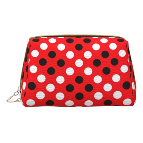 Longzehao Kosmetiktasche aus Leder, mit Reißverschluss, Kosmetiktasche, Reise-Organizer, Kulturbeutel, Clutch, weiß, Einheitsgröße, Weiß, One Size von Longzehao