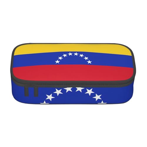 Longzehao Tasche mit großer Kapazität Flagge Venezuela Federmäppchen mit Aufdruck Büroräumer, Schwarz, One Size, Art Deco, sc schwarz, One Size, Art Deco von Longzehao
