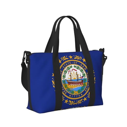 Reisetasche mit Hampshire-Staatsflagge, Handheld-Schultertasche, Wochenendtasche, Übernachtungstasche für Yoga, Fitnessstudio, Reisen Reisetasche mit Hampshire-Staatsflagge, Handheld-Schultertasche, Wochenendtasche, Übernachtungstasche für Yoga, Fitnessstudio, Reisen von Longzehao