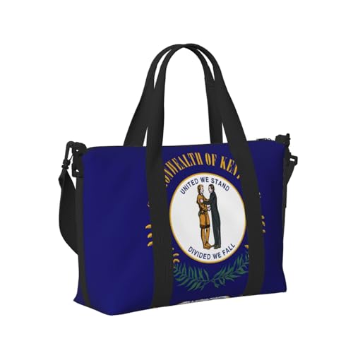 Reisetasche mit Kentucky Staatsflagge, Handheld-Schultertasche, Wochenendtasche, Übernachtungstasche für Yoga, Fitnessstudio, Reisen Reisetasche mit Kentucky Staatsflagge, Handheld-Schultertasche, Wochenendtasche, Übernachtungstasche für Yoga, Fitnessstudio, Reisen von Longzehao