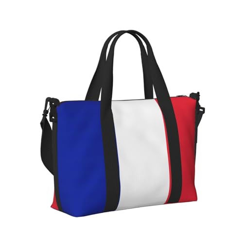 Reisetasche mit französischer Flagge, Handheld-Schultertasche, Wochenendtasche, Übernachtungstasche für Yoga, Fitnessstudio, Reisen Reisetasche mit französischer Flagge, Handheld-Schultertasche, Wochenendtasche, Übernachtungstasche für Yoga, Fitnessstudio, Reisen von Longzehao