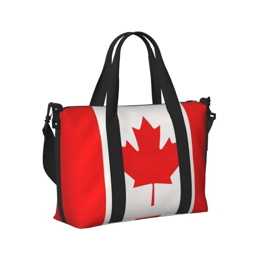 Reisetasche mit kanadischer Flagge, Handheld-Schultertasche, Wochenendtasche, Übernachtungstasche für Yoga, Fitnessstudio, Reisen Reisetasche mit kanadischer Flagge, Handheld-Schultertasche, Wochenendtasche, Übernachtungstasche für Yoga, Fitnessstudio, Reisen von Longzehao