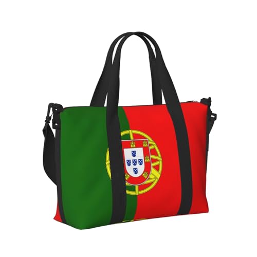 Reisetasche mit portugiesischer Flagge, tragbar, Schultertasche, Wochenendtasche, Übernachtungstasche für Yoga, Fitnessstudio, Reisen Reisetasche mit portugiesischer Flagge, tragbar, Schultertasche, Wochenendtasche, Übernachtungstasche für Yoga, Fitnessstudio, Reisen von Longzehao