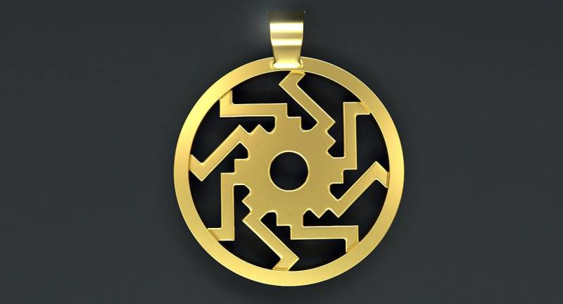 Getriebekopf Anhänger 10K/14K/18K Weiß, Gelb, Rose, Grüngold, Gold Vergoldet & Silber Getriebe Auto Motor Mechaniker Biker Männer Charm Halskette von LoniDesignGroup