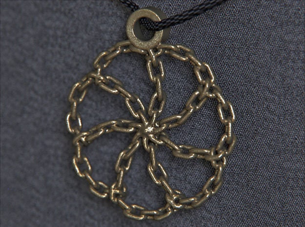 Kettenglied Anhänger 10K/14K/18K Weiß, Gelb, Rose, Grüngold, Vergoldet & Silber Verdreht Steampunk Star Frauen Männer Charm Halskette Geschenk von LoniDesignGroup