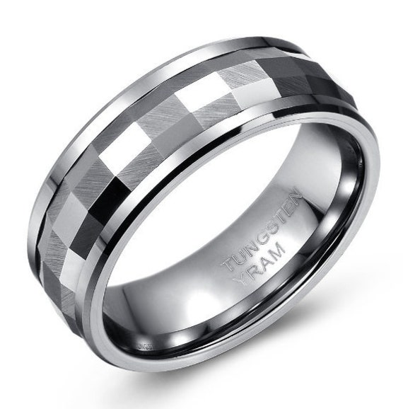 stephen Spinning Ring Wolfram Hochzeit Band Ehering Herren Daumen Antike Aussage Verlobungsgeschenk von LoniDesignGroup