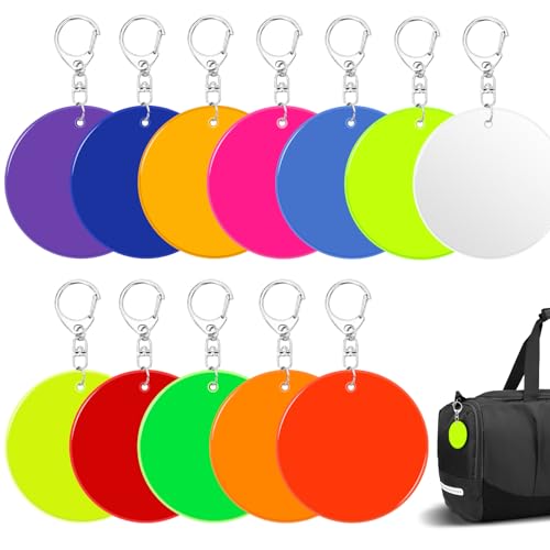 Lonimia Reflektierende Anhänger,Reflektor Anhänge,Anhänger schulranzen reflektor,running reflektoren,Reflektor Kinder,Reflektierende Schlüsselanhänger für Schulranzen Rucksack Joggen (Rosa) von Lonimia