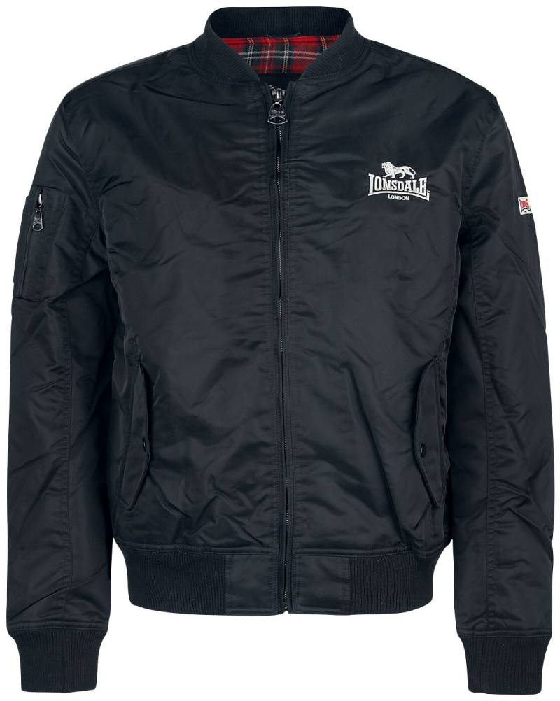 Lonsdale London Bomberjacke - Tern Hill - M bis L - für Männer - Größe L - schwarz von Lonsdale London