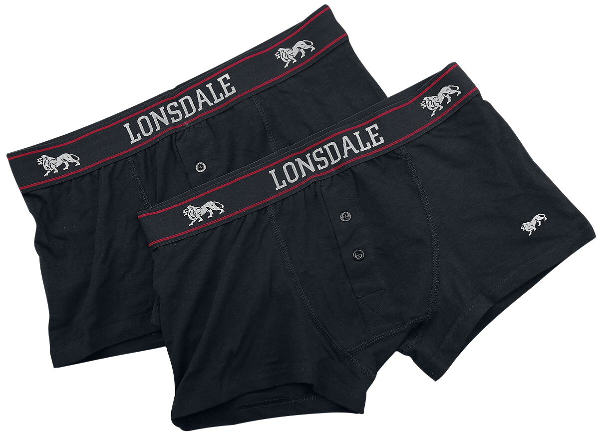 Lonsdale London Boxershort - Oakworth - M bis XXL - für Männer - Größe L - schwarz von Lonsdale London