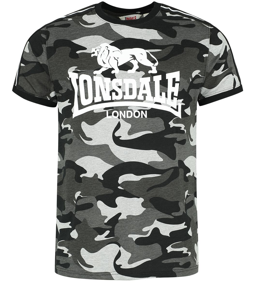 Lonsdale London CREGNEASH T-Shirt graucamo in M von Lonsdale London