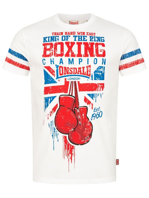 Lonsdale London CRUGMEER T-Shirt weiß in S von Lonsdale London