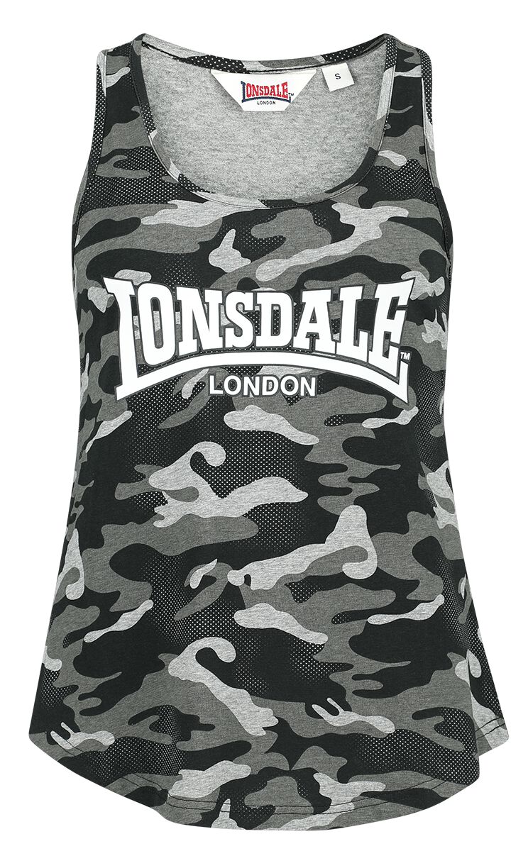 Lonsdale London - Camouflage/Flecktarn Top - BEAQUOY - XS bis XXL - für Damen - Größe L - graucamo von Lonsdale London