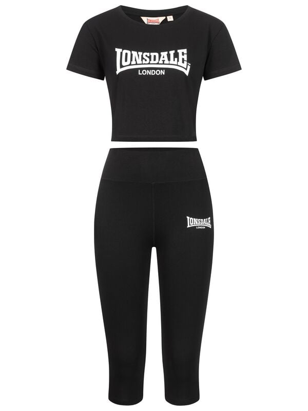 Lonsdale London IXWORTH Trainingsanzug schwarz in XL von Lonsdale London