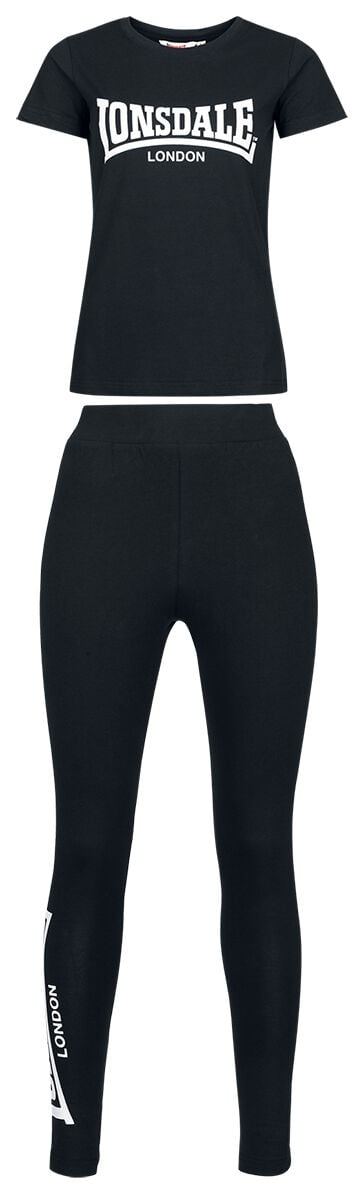 Lonsdale London JUNIPER Trainingsanzug schwarz in XXL von Lonsdale London