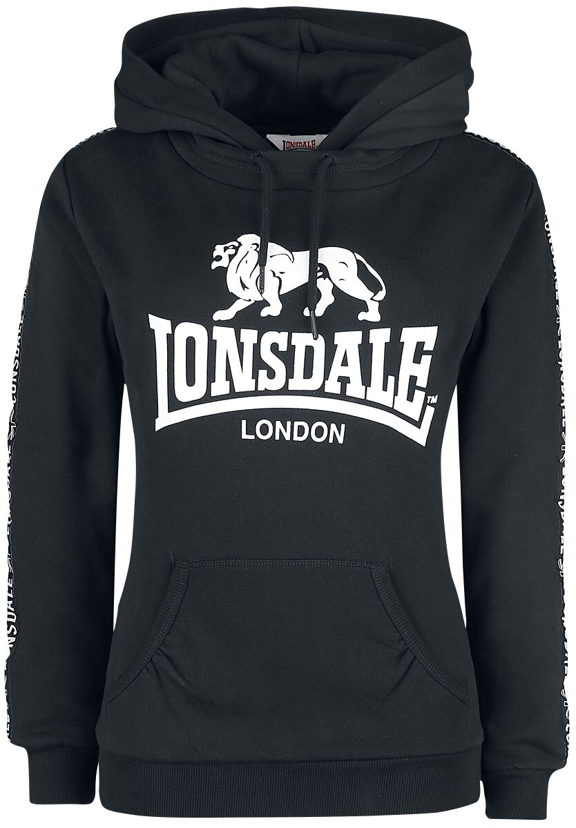 Lonsdale London Kapuzenpullover - Dihewyd - S - für Damen - Größe S - schwarz von Lonsdale London