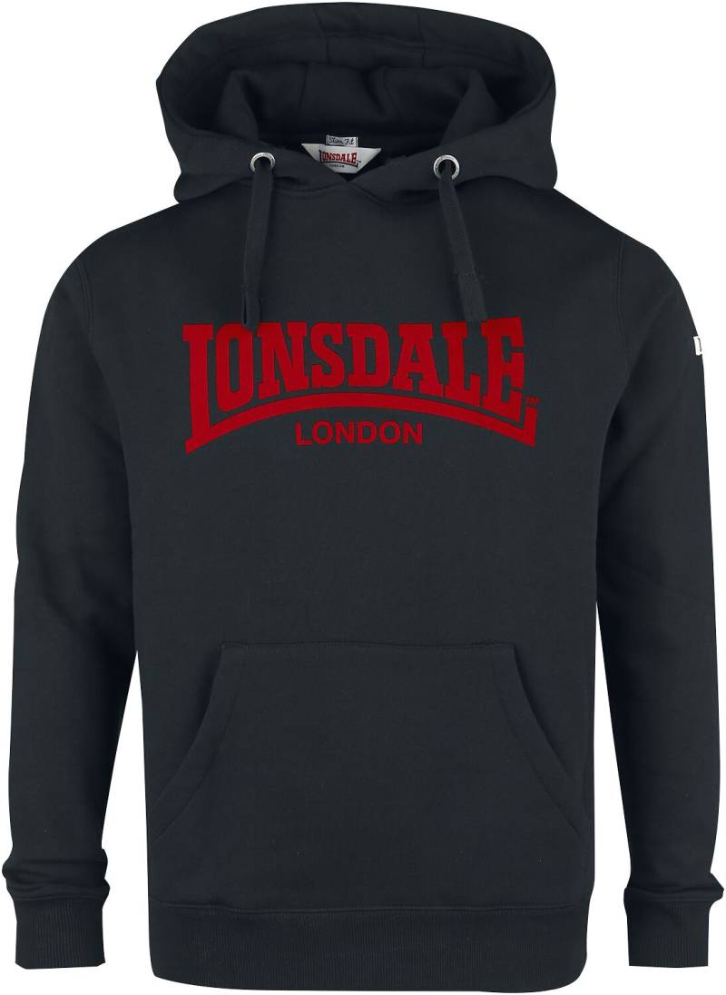 Lonsdale London Kapuzenpullover - Hooded One Tone - M bis XXL - für Männer - Größe XXL - schwarz von Lonsdale London