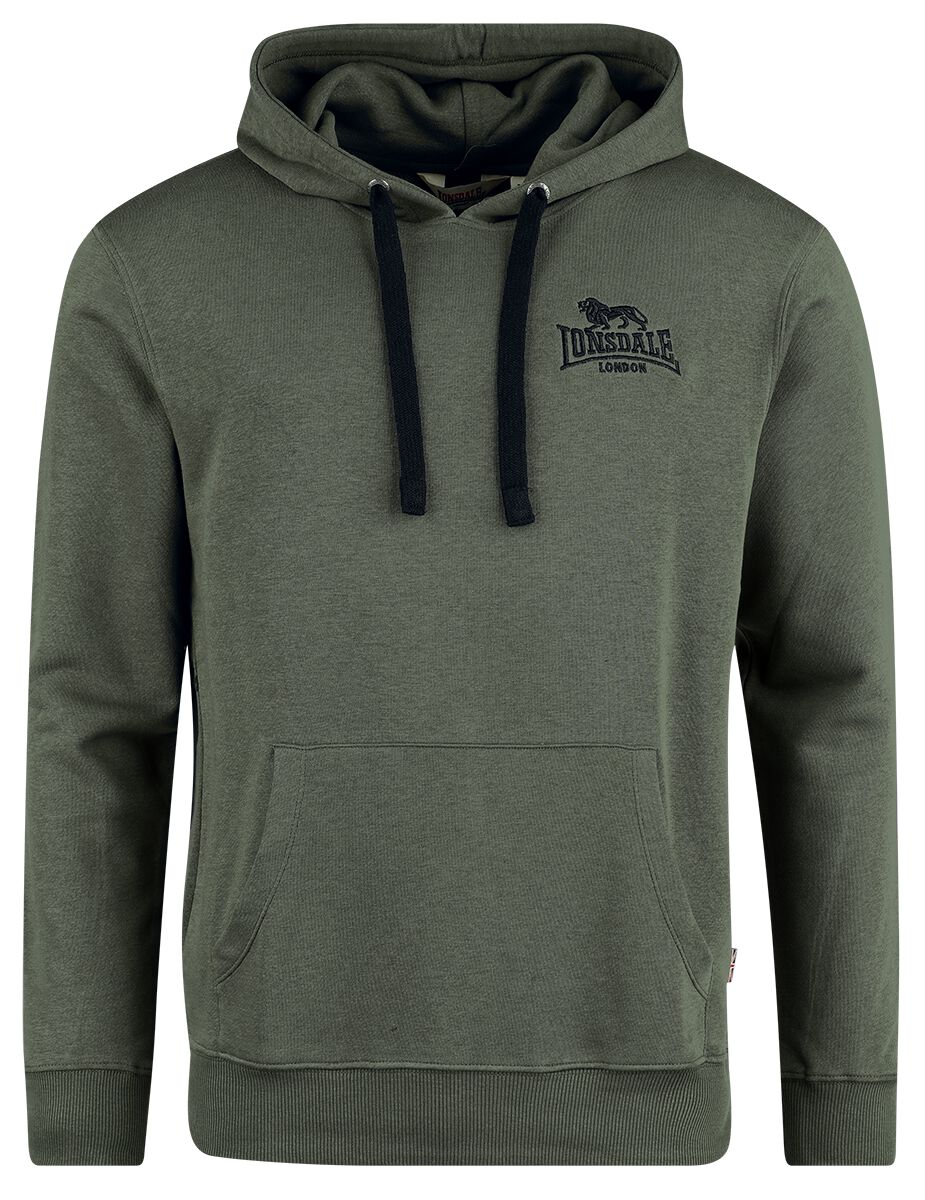 Lonsdale London Kapuzenpullover - MAYWICK - S bis XXL - für Männer - Größe L - oliv von Lonsdale London